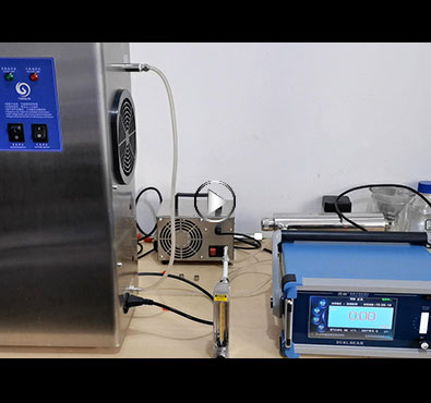 空气源和氧气源臭氧发生器出口浓度对比 